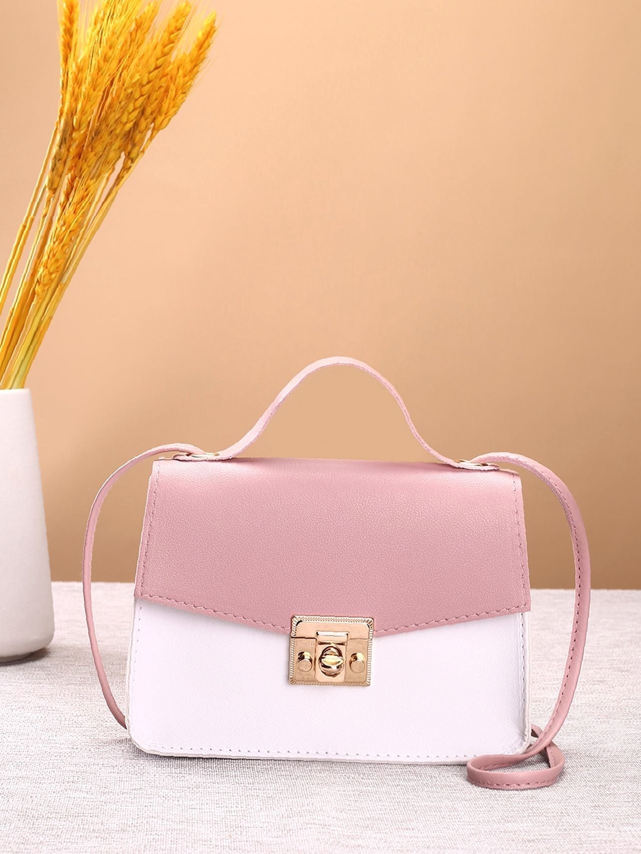 Two Tone Satchel Bag  - Women Satchels