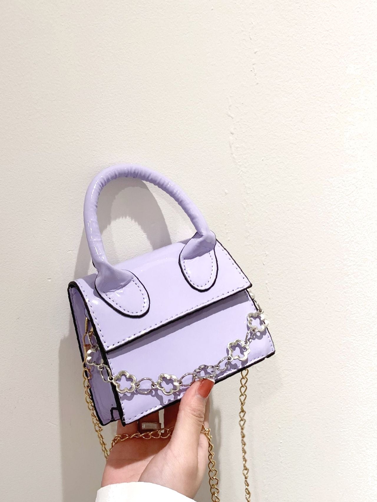 Mini Minimalist Chain Square Bag  - Women Satchels