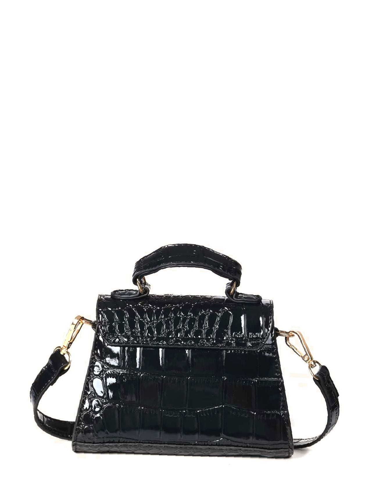 Croc Embossed Satchel Bag  - Women Satchels