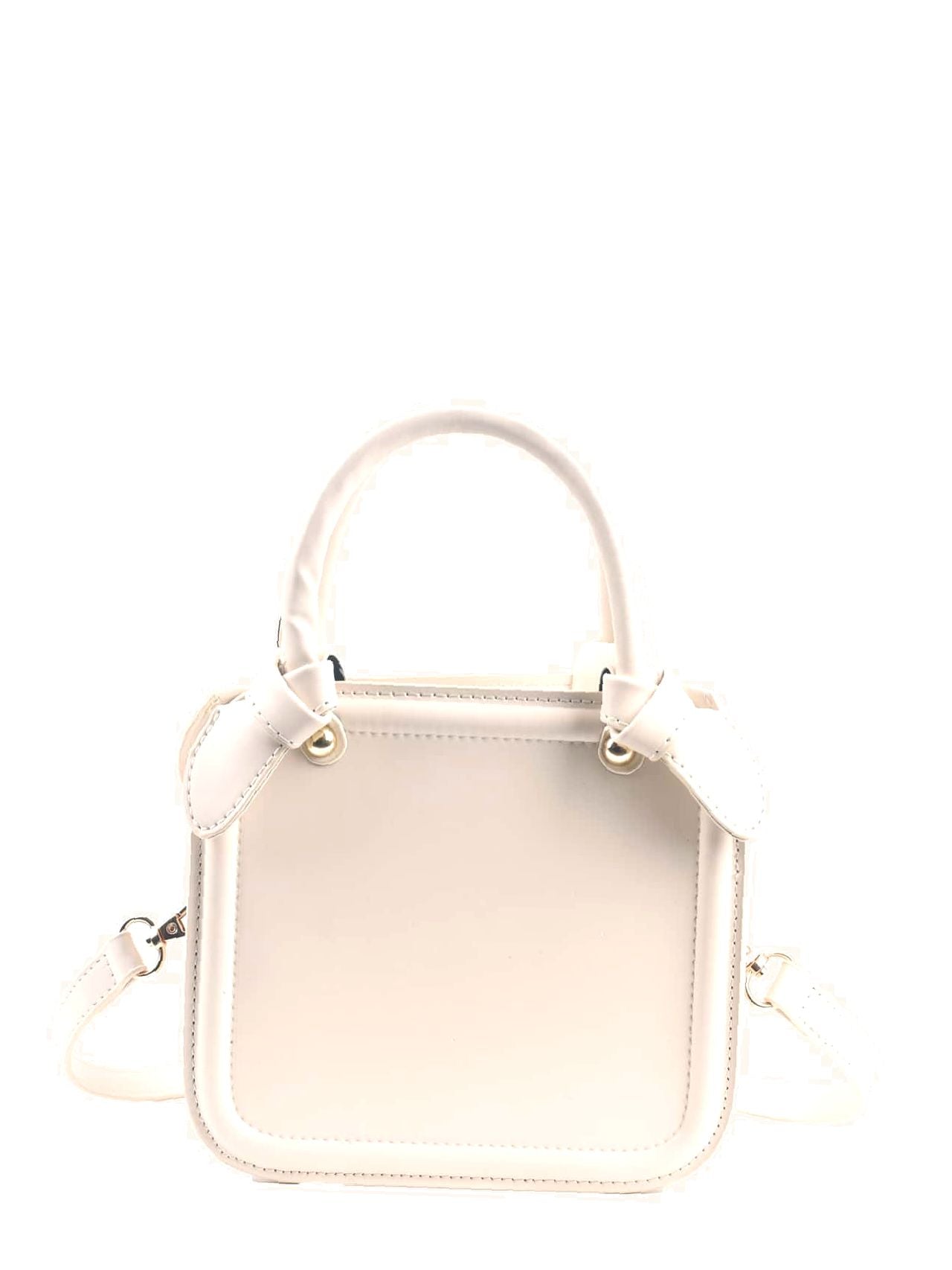 Minimalist Double Handle Square Bag  - Women Satchels