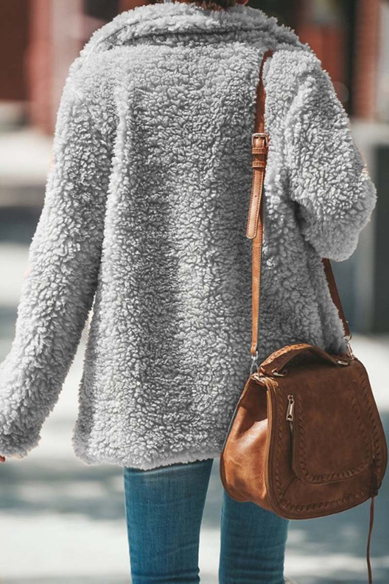 binfenxie Winter Plush Coat Cardigan（3 colors）