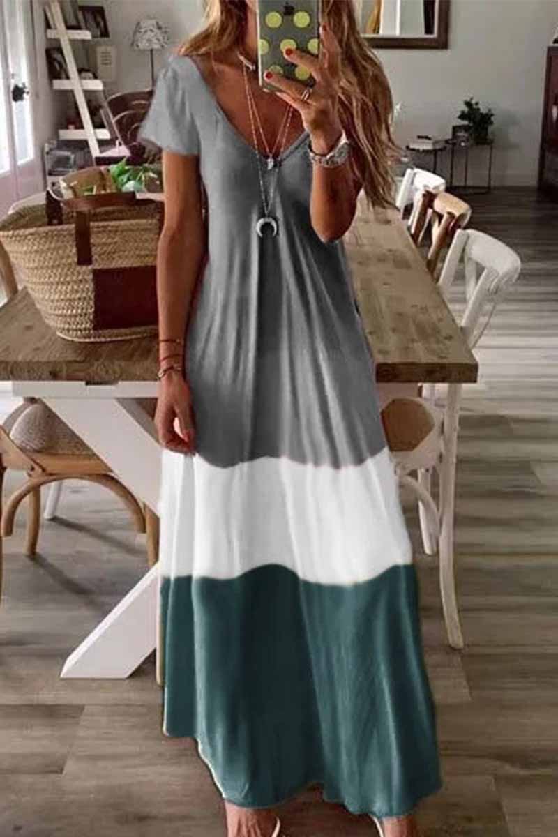 binfenxie V Neck Length Dress